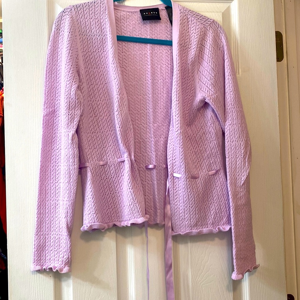 Pastel purple access sweater